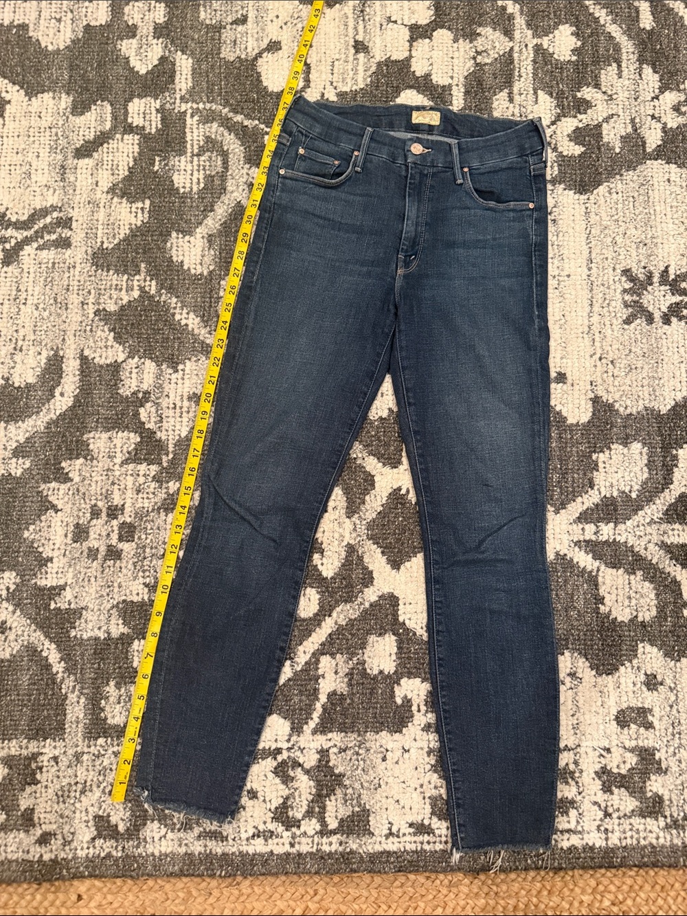 MOTHER Dark Indigo Skinny Jeans